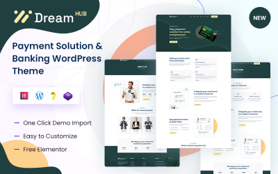 DreamHub - Tema WordPress per soluzioni di pagamento e finanza