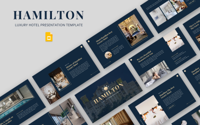 Hamilton - Plantilla de diapositiva de Google de hotel de lujo