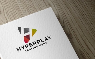 Hyper Play літера H логотип Pro шаблон
