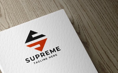 Шаблон логотипу Supreme Letter S Pro