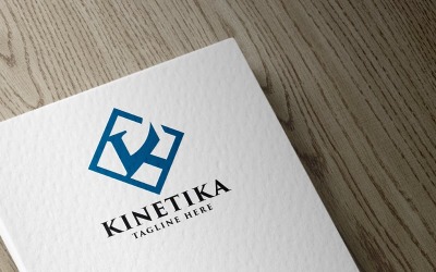 Šablona Kinetika Letter K Logo Pro