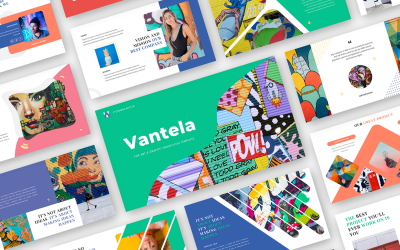 Vantela - 波普艺术与涂鸦 PowerPoint 模板