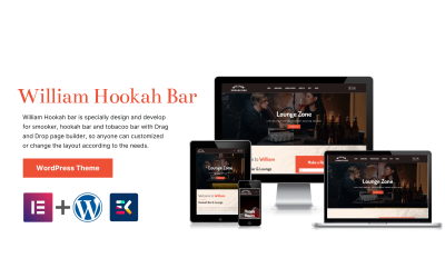 William Hookah Bar Tobacco WordPress Theme
