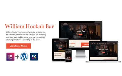 William Hookah Bar Tütün WordPress Teması