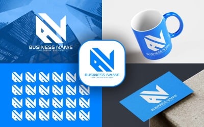 Design profissional de logotipo de letra AL para sua empresa - identidade de marca