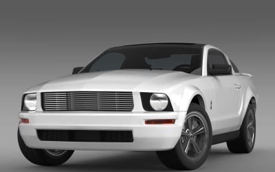 Ford Mustang WIP 2009 3D Model