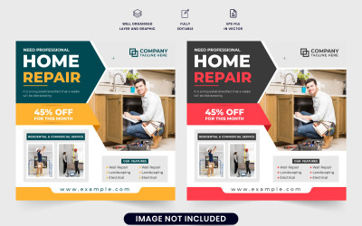 Handyman service home reparatie poster