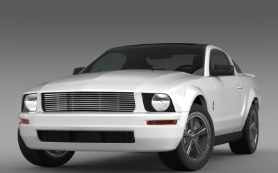 Modelo 3D Ford Mustang WIP 2009