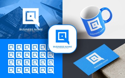 Профессиональный дизайн логотипа AQ Letter для вашего бизнеса - фирменный стиль