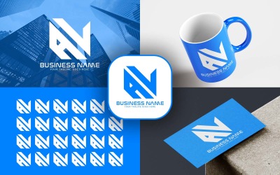 Professionell AL Letter-logotypdesign för ditt företag - varumärkesidentitet