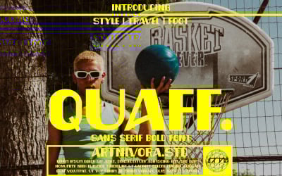 Quaff — полужирный шрифт без засечек