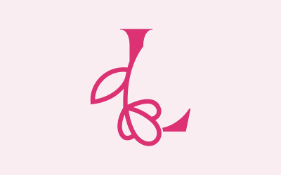 Krásná móda Krása Logo Písmeno L
