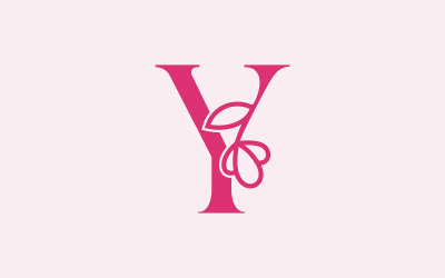 Bella moda bellezza Logo lettera Y