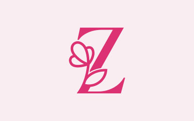 Gyönyörű divatos szépség logó Z betű