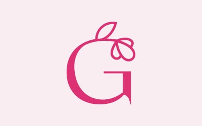 belle mode beauté logo lettre g