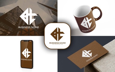 Design professionale del logo della lettera BT per il tuo business - Identità del marchio