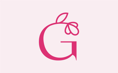 Gyönyörű divatos szépség logó G betű