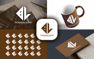 Professionelles BL Letter Logo Design für Ihr Unternehmen - Markenidentität