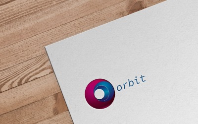 Шаблон цифрового логотипа Orbit
