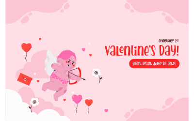 Valentinstag-Feier-Gruß-Hintergrund