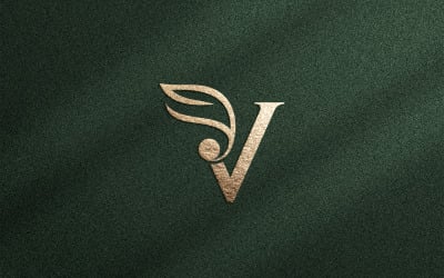 Cosmética Belleza Spa Masaje Boda Logo V