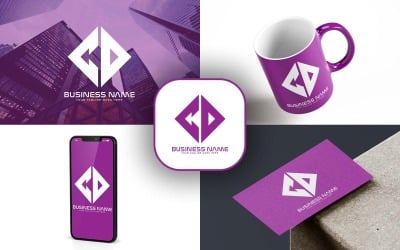 Design professionale del logo della lettera CD per il tuo business - Identità del marchio