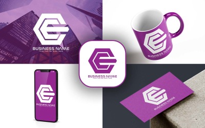 Design professionale del logo della lettera CE per il tuo business - Identità del marchio