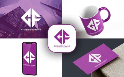 Design professionale del logo della lettera CF per il tuo business - Identità del marchio