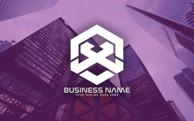 Design professionale del logo della lettera CX per il tuo business - Identità del marchio
