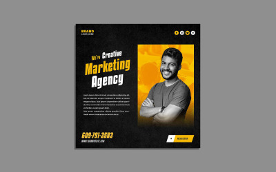 Šablona příspěvku agentury pro digitální marketing na Instagramu