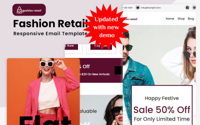 Fashion Retail - Modèle de newsletter réactif
