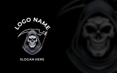 Grim Graphic Logo Design Vector