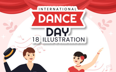 18 Internationale Dansdag Illustratie