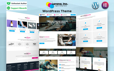Larana Inc - Digital Printing WordPress Template