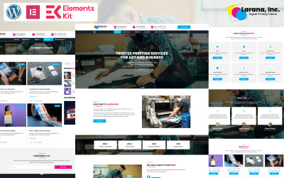 Larana Inc - Tema WordPress de impressão digital