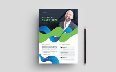 Modelo de Design de Folheto de Negócios Minimalista