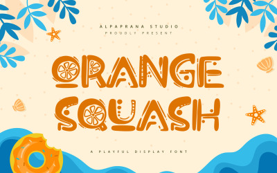 Orange Squash - Lekfullt teckensnitt