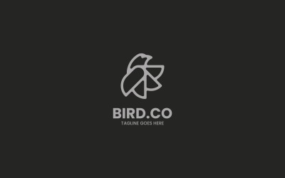 Bird Line Art-logotypstil 1