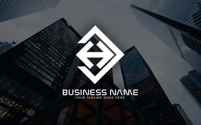 Design professionale del logo della lettera DH per il tuo business - Identità del marchio