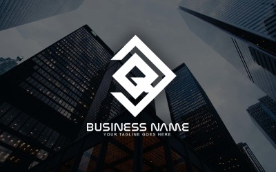 Diseño de logotipo de carta DQ profesional para su negocio - Identidad de marca