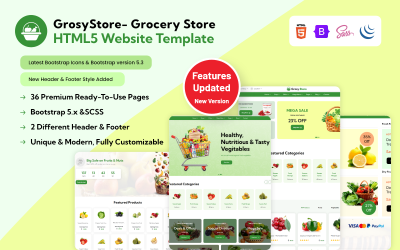 34+ Grocery Store HTML Website Templates - TemplateMonster