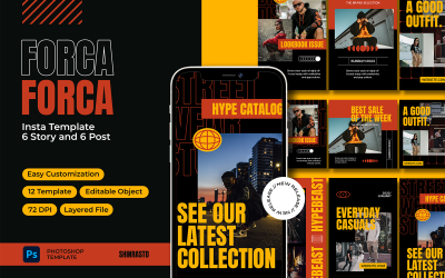 Modello Instagram di Forca Hypebeast