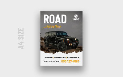 Off-road szórólap sablon v7