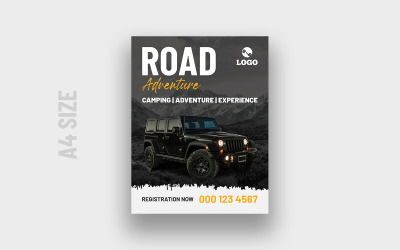 Off-road szórólap sablon v8