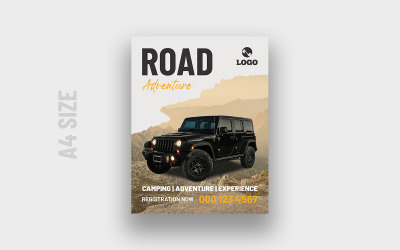 Off-road szórólap sablon v9