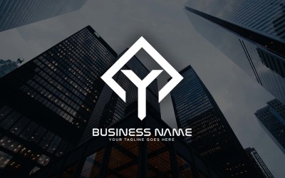 Professioneel DY Letter Logo-ontwerp voor uw bedrijf - merkidentiteit