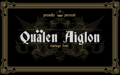Qualen Aiglon - Vintage Font