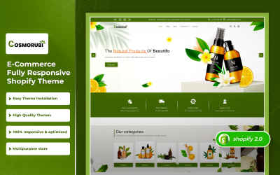 Cosmorubi Cosmetics shop - Multipurpose Premium Beauty Shopify 2.0 Theme