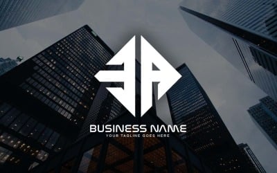Design professionale del logo della lettera EA per la tua attività - Identità del marchio