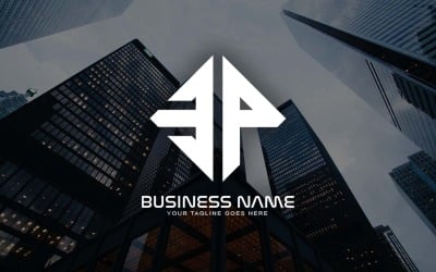 Design professionale del logo della lettera EP per il tuo business - Identità del marchio